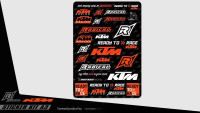 Lot d'autocollants Radical / KTM Lot d'autocollants Radical / KTM