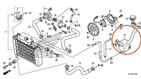 R&eacute;servoir de compensation pour le syst&egrave;me de refroidissement Honda d'origine