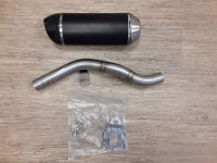 0354 / Gebraucht / Auspuffanlage Radical Racing Half-Carbon Underseat