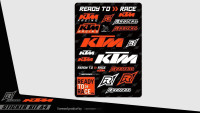 Lot d'autocollants Radical / KTM Lot d'autocollants Radical / KTM