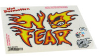 Lot d'autocollants « No Fear » Lot d'autocollants « No Fear »