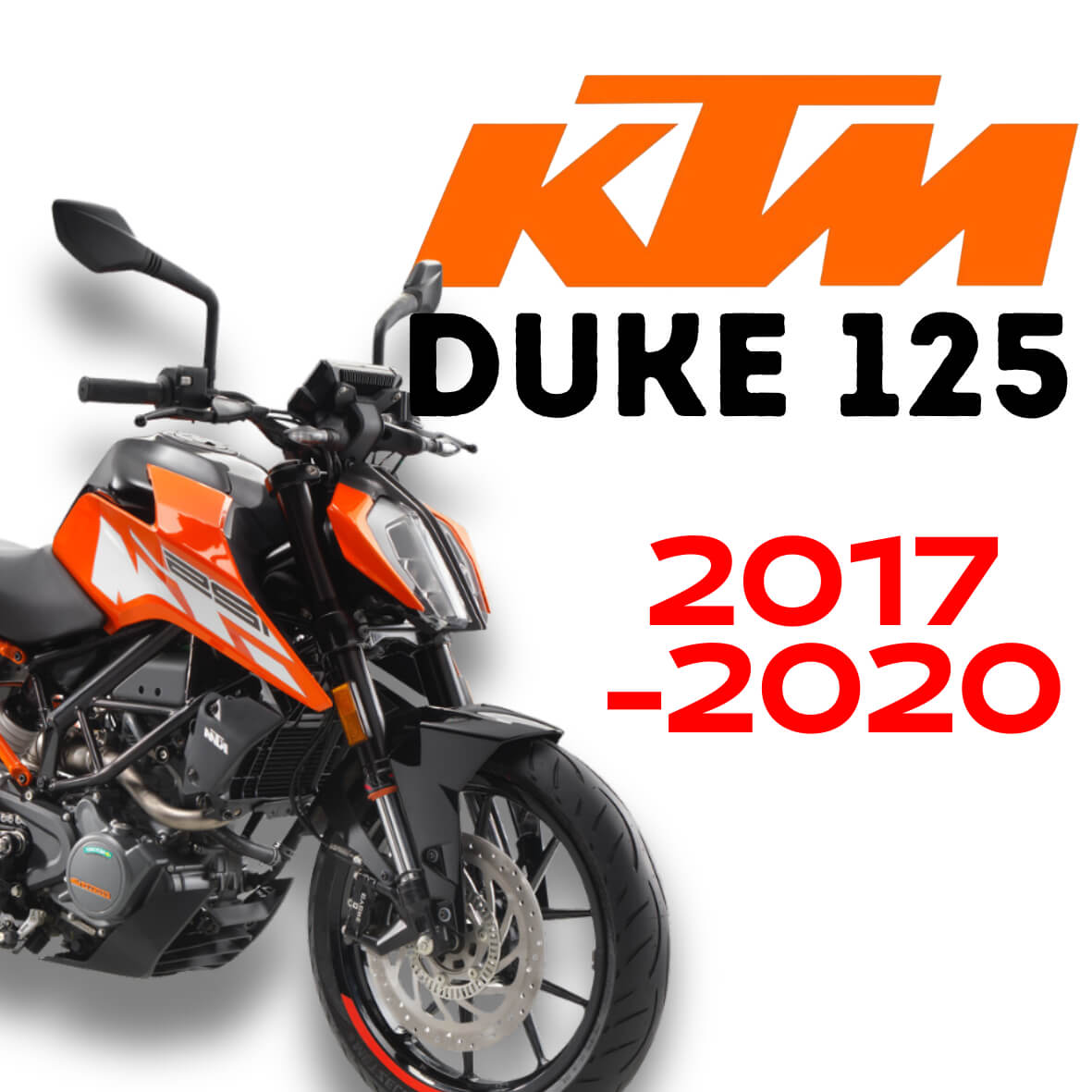 KTM Duke 125 2017 2020 Preparations et pieces detachees