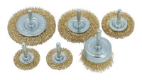 Lot de brosses rondes en fil d'acier Silverline Lot de brosses rondes en fil d'acier Silverline