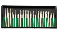 Jeu de meules sur tige diamant&eacute;es