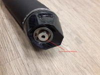 Silencieux arri&egrave;re &agrave; embo&icirc;ter Radical Racing GP Carbon Force Black Line