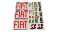 Lot d'autocollants Fiat/Bridgestone